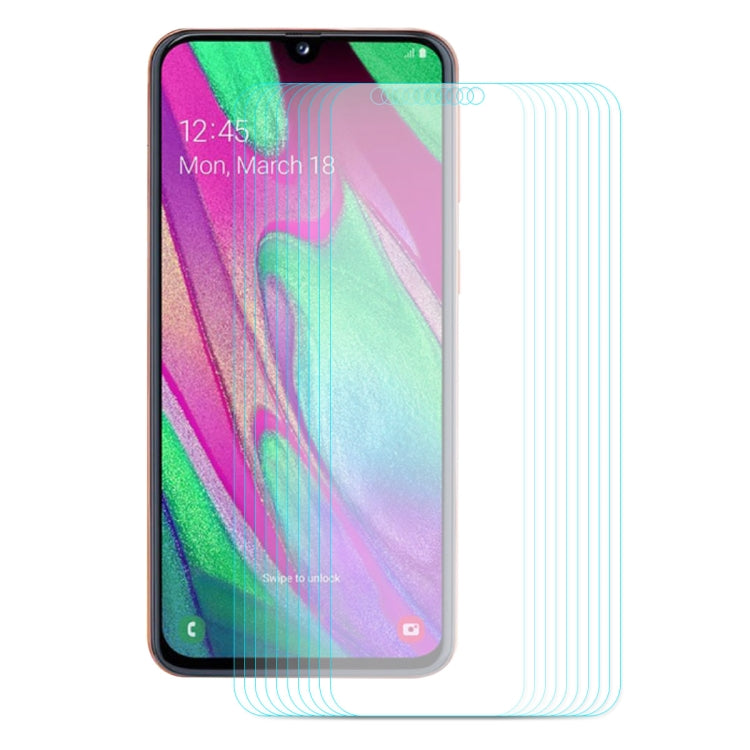 ENKAY 10片裝 三星Galaxy A40 0.26mm 9H 2.5D弧邊鋼化玻璃保護膜