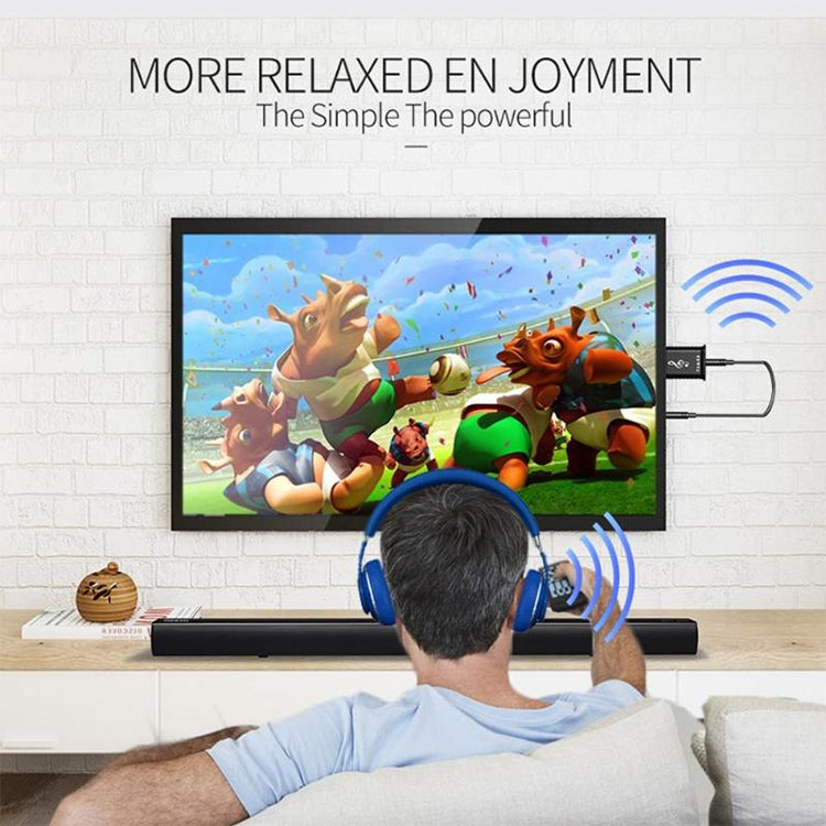 MSD168二合一藍牙發射接收器5.0立體聲電腦電視音箱無線藍牙適配器