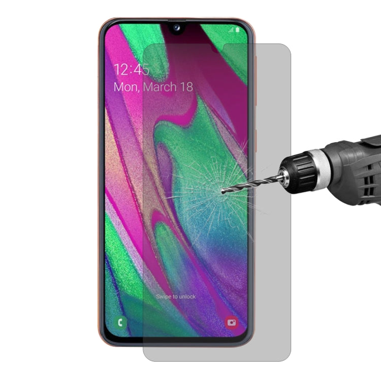 草帽王子 三星Galaxy A40 0.26mm 9H 2.5D高級防窺鋼化玻璃保護膜 不晃眼真防窺膜