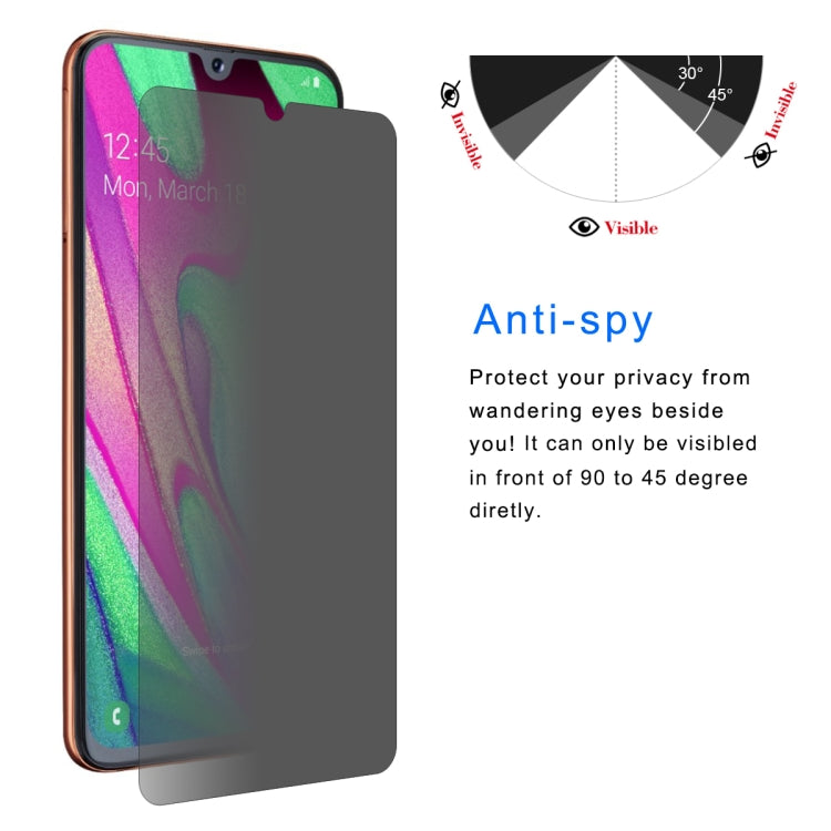 草帽王子 三星Galaxy A40 0.26mm 9H 2.5D高級防窺鋼化玻璃保護膜 不晃眼真防窺膜