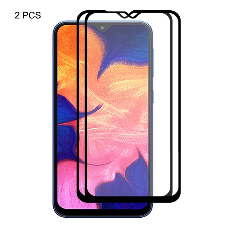 草帽王子 2片裝 三星Galaxy A10 全膠 0.26mm 9H 2.5D全屏鋼化玻璃保護膜