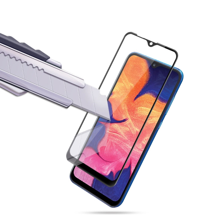 mocolo 三星 Galaxy A10 0.33mm 9H 2.5D全膠絲印全屏鋼化玻璃保護膜