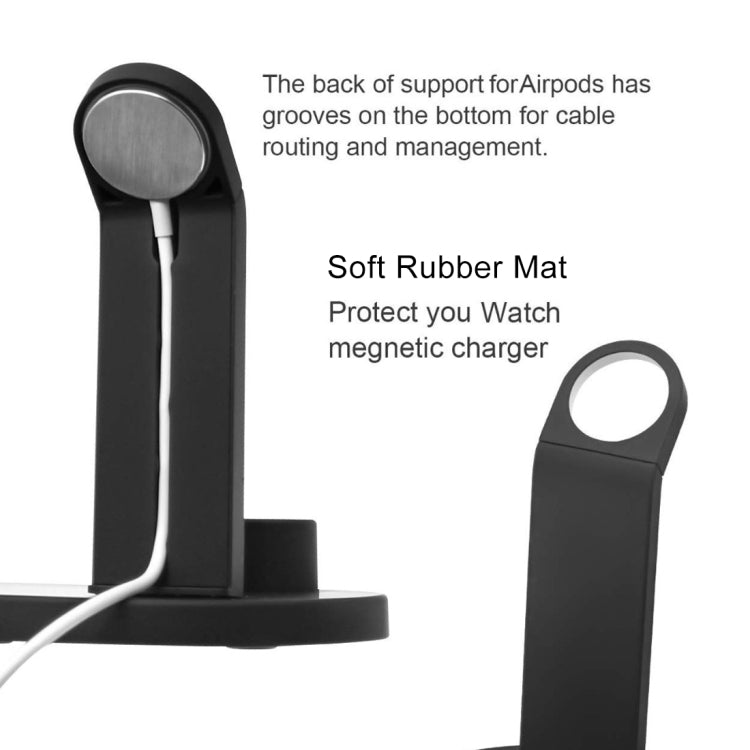 HQ-UD15 三合一 可旋轉無線充電底座帶支架 適用於手機 / iWatches / AirPods