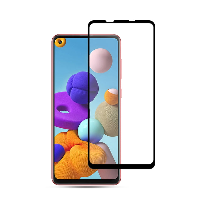 適用於 三星Galaxy A21s  mocolo 0.33mm 9H 2.5D全膠全屏鋼化玻璃保護膜