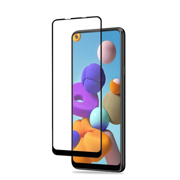適用於 三星Galaxy A21s  mocolo 0.33mm 9H 2.5D全膠全屏鋼化玻璃保護膜