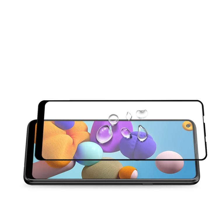 適用於 三星Galaxy A21s  mocolo 0.33mm 9H 2.5D全膠全屏鋼化玻璃保護膜