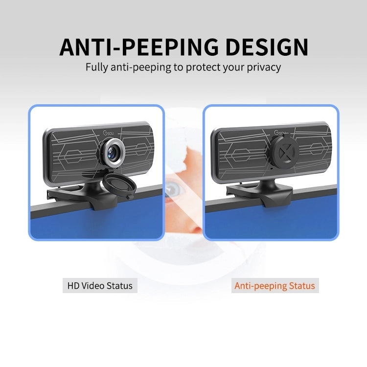 極速T16s 1080P高清攝像頭帶蓋內置麥克風為在線課程廣播/會議視頻