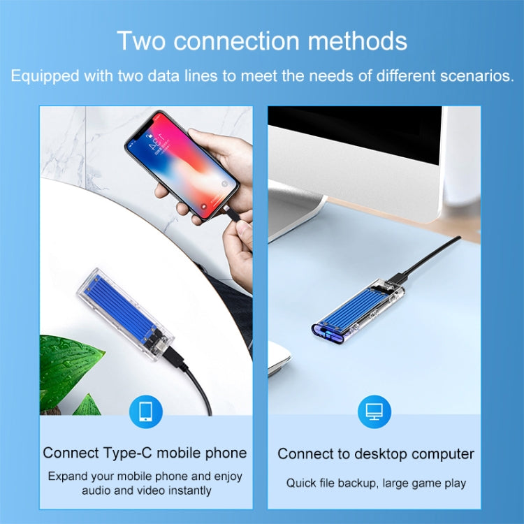 ORICO TCM2M-C3 M.2 SSD雙協議硬盤盒