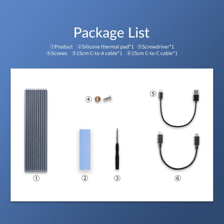 ORICO M2PJM-C3 M.2 SSD雙協議硬盤盒