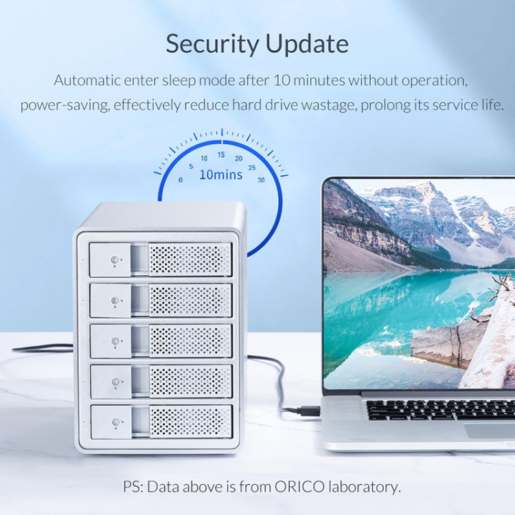 ORICO 9548RU3-BK 3.5英寸USB3.0鋁合金四盤位陣列櫃