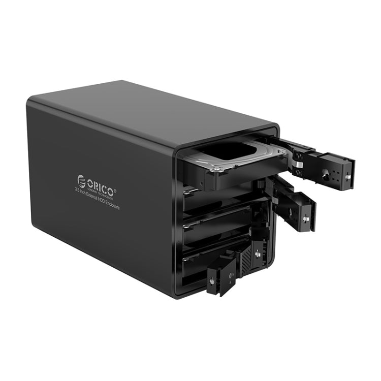 ORICO 9548RU3-BK 3.5英寸USB3.0鋁合金四盤位陣列櫃