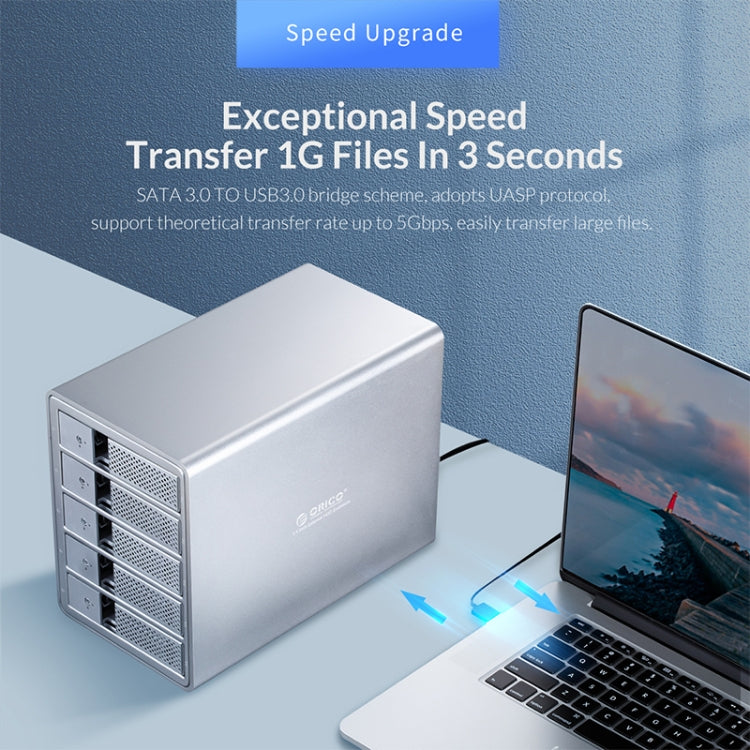 ORICO 9548RU3-BK 3.5英寸USB3.0鋁合金四盤位陣列櫃