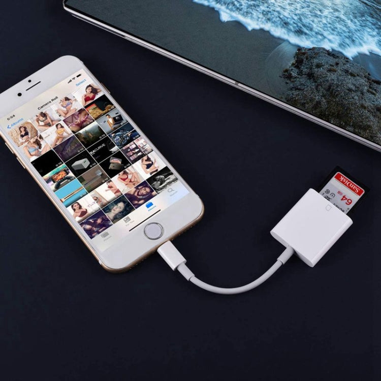 ZS-KL21810 8 Pin轉SD卡 相機讀卡器適配器，支持所有iOS系統