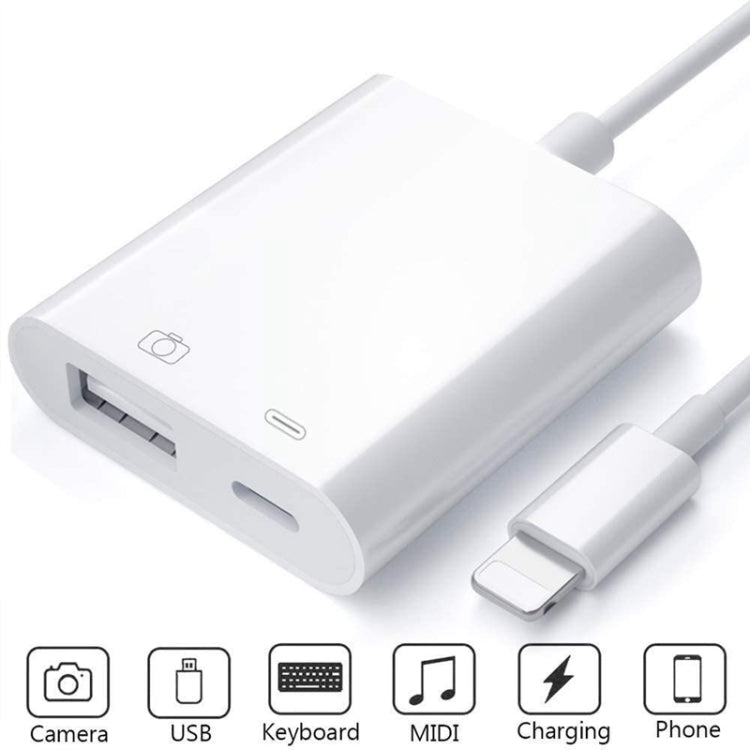ZS-KL21806 2合一 8 Pin轉USB 3.0+相機USB讀取 OTG適配器，兼容IOS 13及以上版本系統