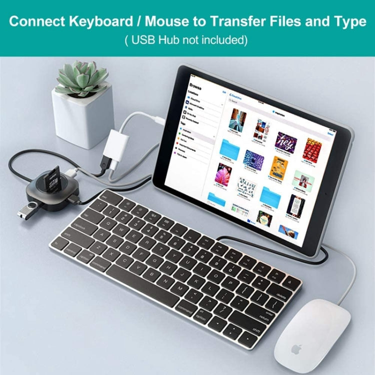 ZS-KL21806 2合一 8 Pin轉USB 3.0+相機USB讀取 OTG適配器，兼容IOS 13及以上版本系統