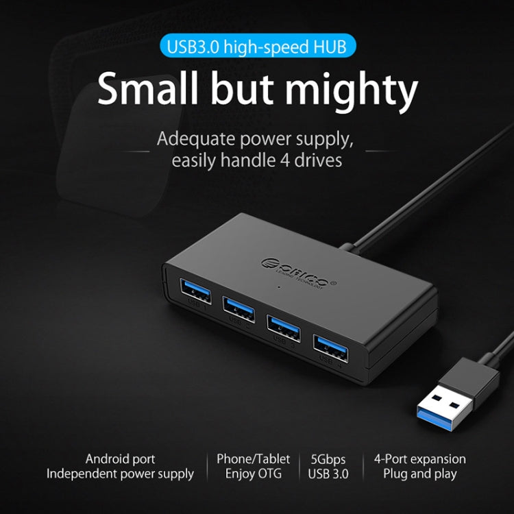 ORICO G11-H4-U3-100-BK 4口USB3.0集線器