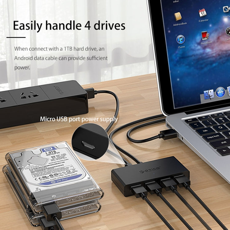 ORICO G11-H4-U3-100-BK 4口USB3.0集線器