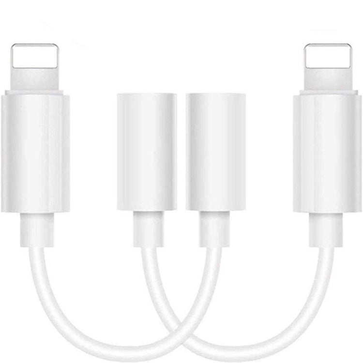 ZS-KL21836 2個一賣 8 Pin轉3.5mm 耳機轉接頭音頻適配器，支持所有iOS系統