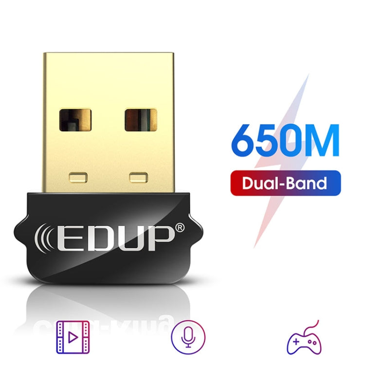 EDUP EP-AC1651 650M雙頻5G/2.4GHZ USB無線網卡