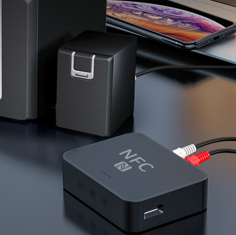R6 NFC 藍牙5.0桌面音樂接收器藍牙接收器，支持TF卡