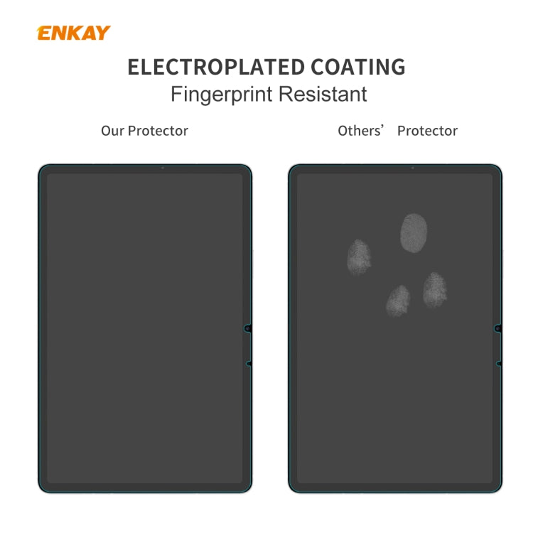ENKAY 草帽王子 2片裝 適用於 三星Galaxy Tab S7 0.33mm 9H 2.5D弧邊鋼化玻璃保護膜