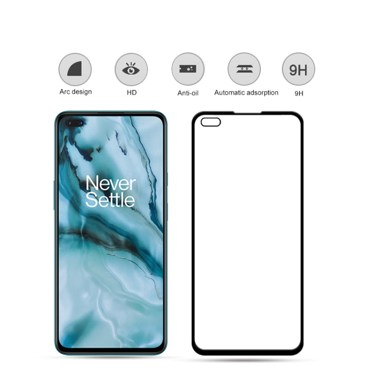 適用於 Oneplus Nord mocolo 0.33mm 9H 2.5D全膠全屏鋼化玻璃保護膜