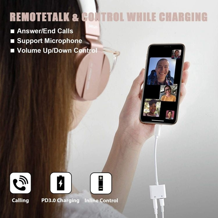 2合1 3合1 USB-C 適配器，帶3.5毫米耳機插孔，兼容iPad Pro和Type-C插孔手機