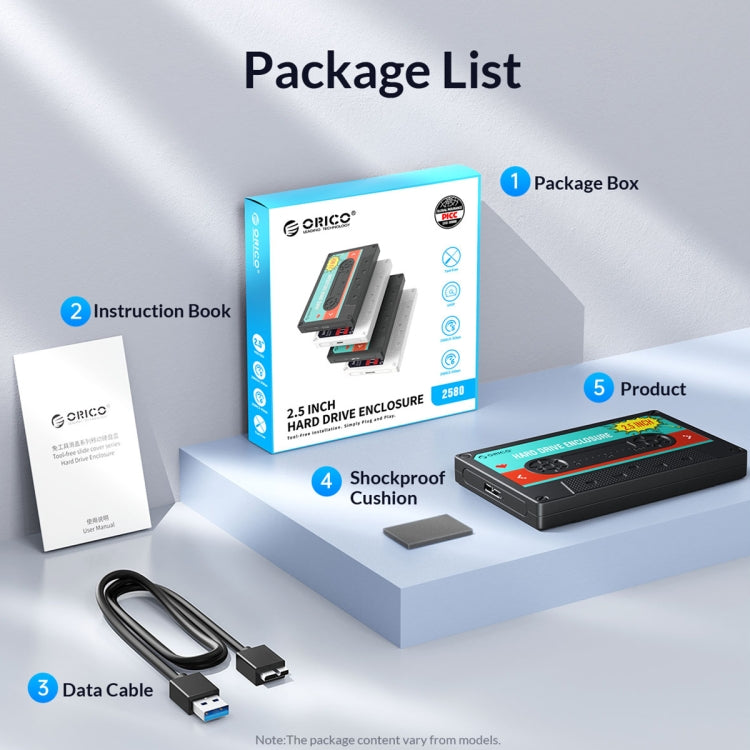 ORICO 2580U3 2.5寸 USB 3.0懷舊移動硬盤盒