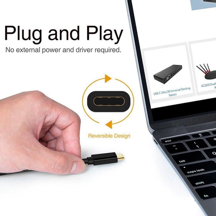 4K 60Hz Type-C轉DP DisplayPort 連接線轉接線 線長：1.8米