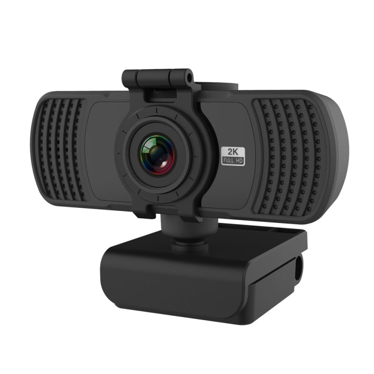 Richwell PC-06 400W像素2K高清攝像頭自動對焦360度旋轉視頻會議攝像頭 帶麥克風
