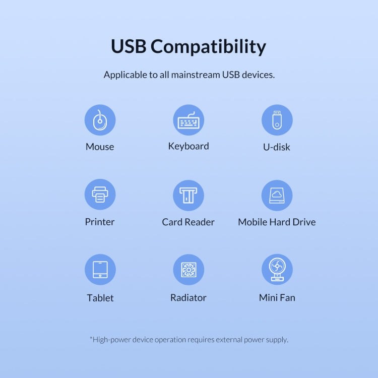 ORICO TWU3-4A-BK 4口USB3.0集線器