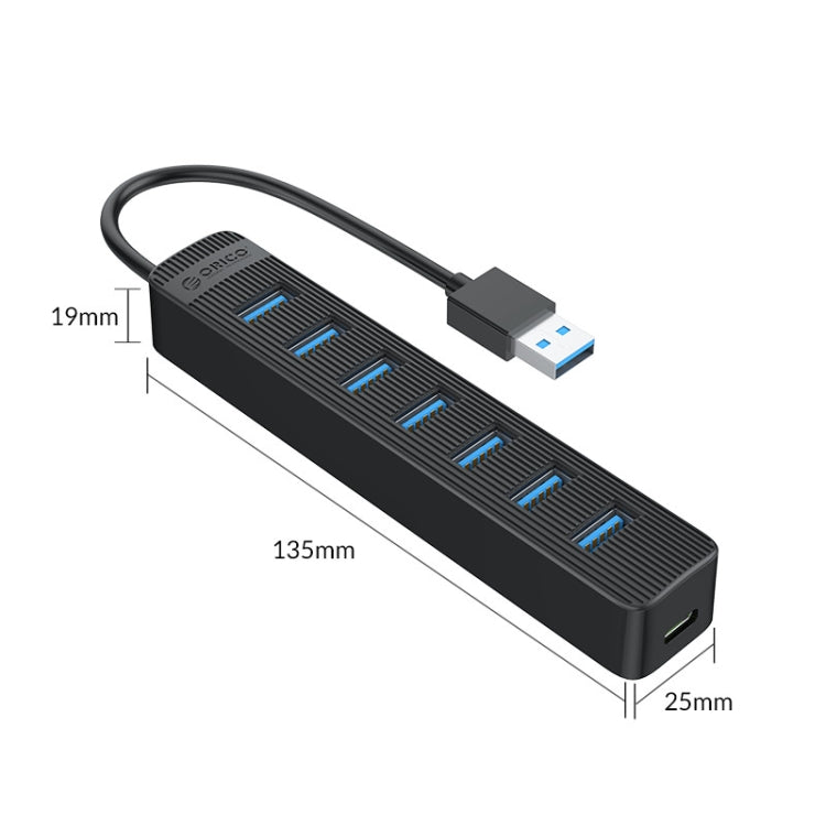 ORICO TWU3-7A-BK 7口USB3.0集線器