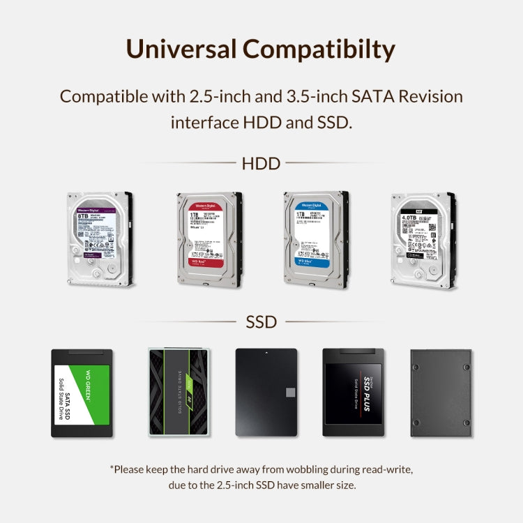 ORICO 3599U3 2.5/3.5英寸通用USB3.0移動硬盤盒，歐規