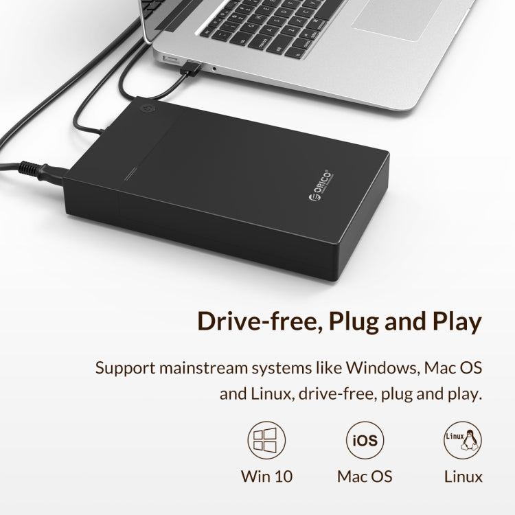 ORICO 3599U3 2.5/3.5英寸通用USB3.0移動硬盤盒，歐規