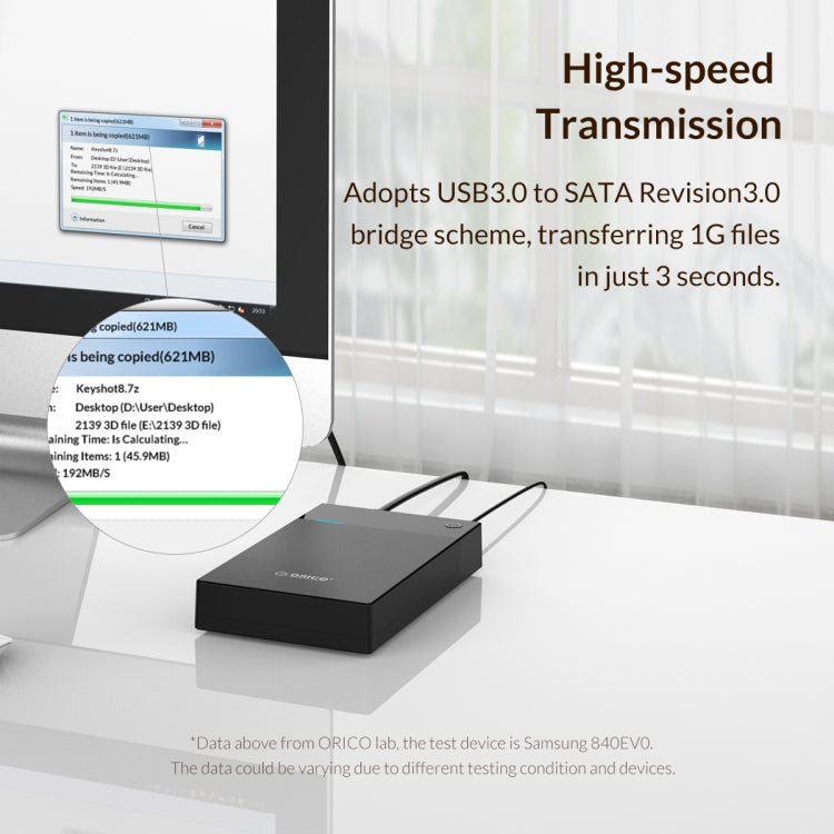 ORICO 3599U3 2.5/3.5英寸通用USB3.0移動硬盤盒，歐規