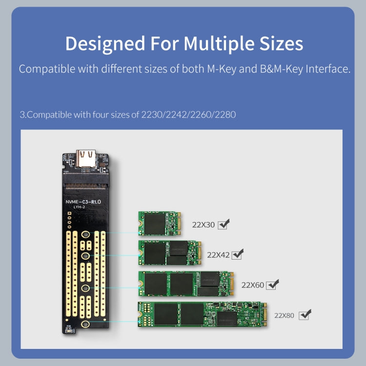 ORICO M2PAC3-G20 USB3.2 20Gbps M.2 NVMe SSD硬盤盒