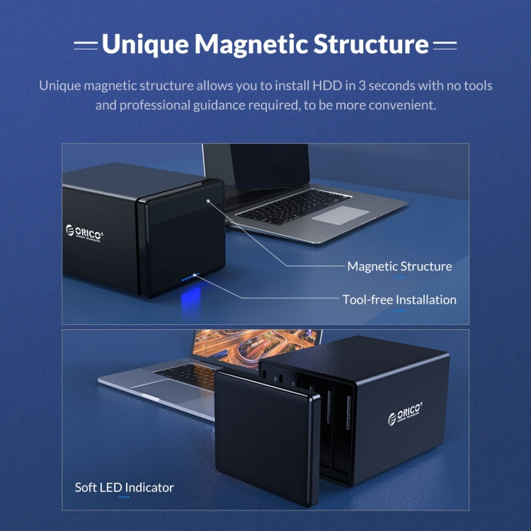 ORICO NS200U3 USB3.0雙盤位硬盤存儲陣列櫃