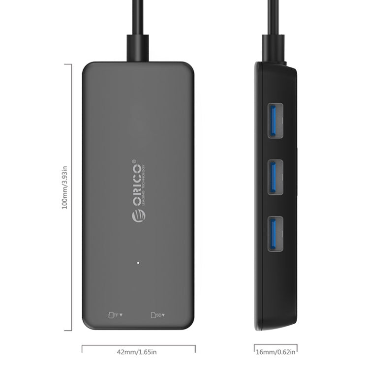 ORICO H3TS-U3 USB3.0轉USB3.0*3/TF/SD多功能集線器