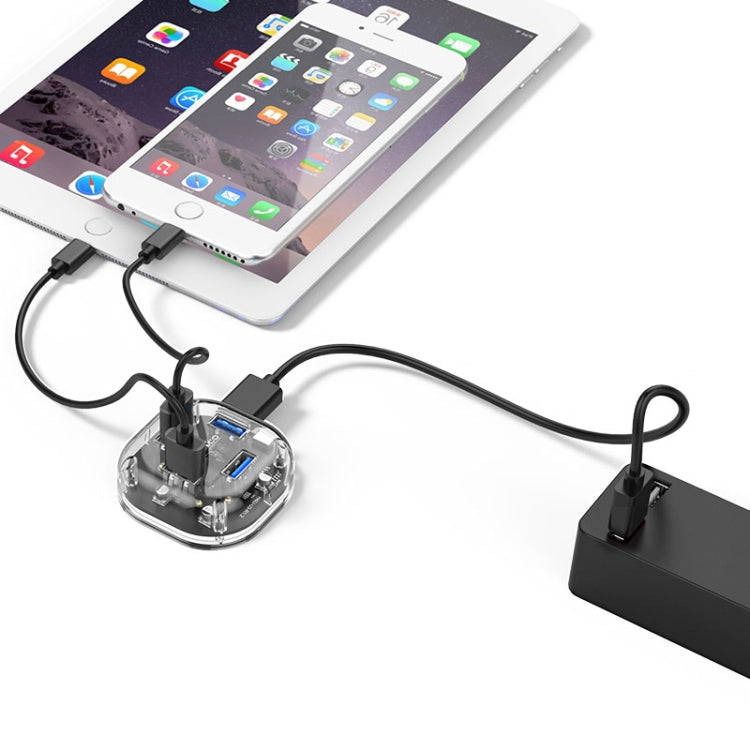 ORICO H4U-U3 4口USB3.0高速桌面集線器，雙口供電