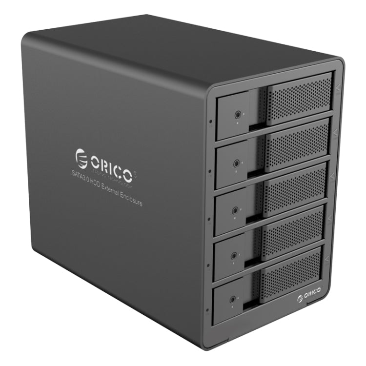 ORICO 9558RU3-V1-BK 3.5英寸USB3.0鋁合金五盤位陣列櫃