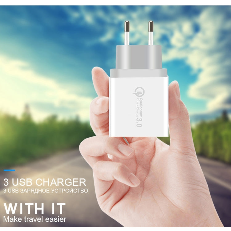 SDC-30W 30W QC 3.0 USB + 2.4A 雙USB 2.0接口 手機平板通用快速充電器旅行充，歐規