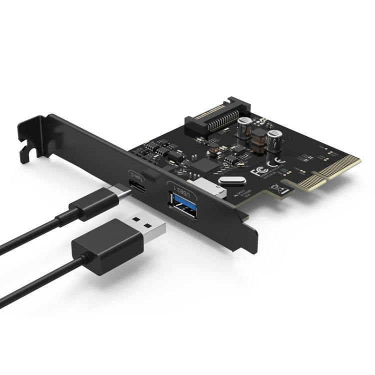 ORICO PA31-AC 台式機主板USB3.1 A/C雙口擴展卡