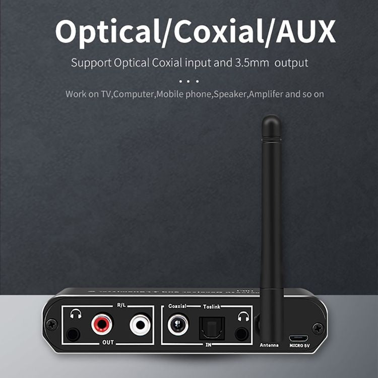 ZS-SGD09 3合1 數模轉換器藍牙5.0音頻收發兩用機