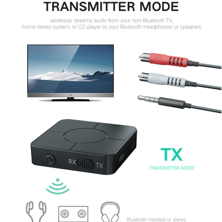 KN326藍牙音頻接收器發射器5.0二合一藍牙適配器免提通話