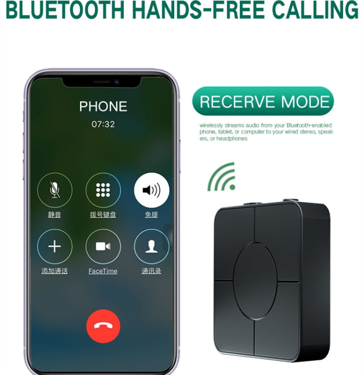 KN326藍牙音頻接收器發射器5.0二合一藍牙適配器免提通話