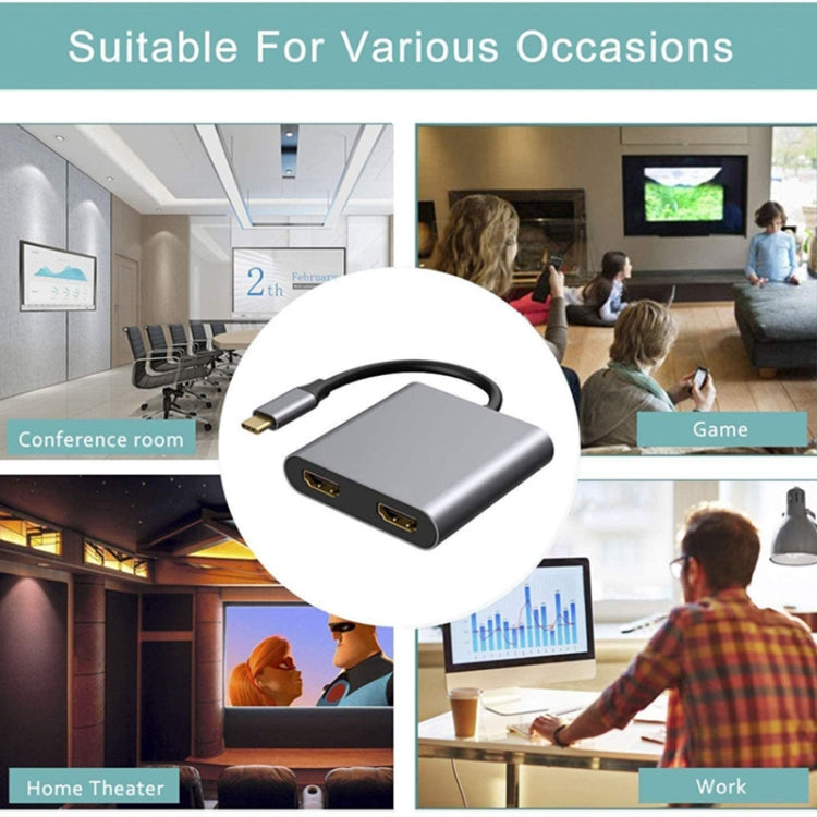 ZS-SGSHDMI Type-C轉雙HDMI適配器