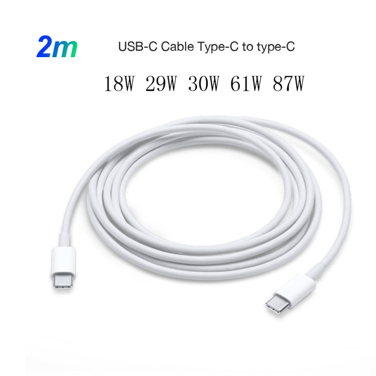 2合1 PD 30W USB-C / Type-C + PD 3.0 USB-C / Type-C 轉 USB-C / Type-C  快充數據線套裝，線長：2m 歐規