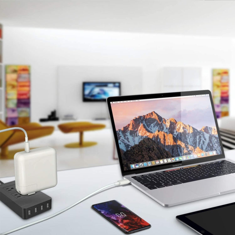 2合1 PD 30W USB-C / Type-C + PD 3.0 USB-C / Type-C 轉 USB-C / Type-C  快充數據線套裝，線長：2m 英規