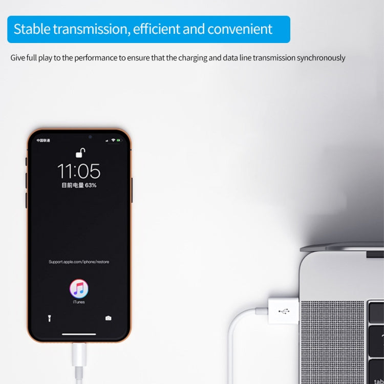 XJ-017 3A USB公頭轉 8 Pin 公頭 快充數據線，長度：1m