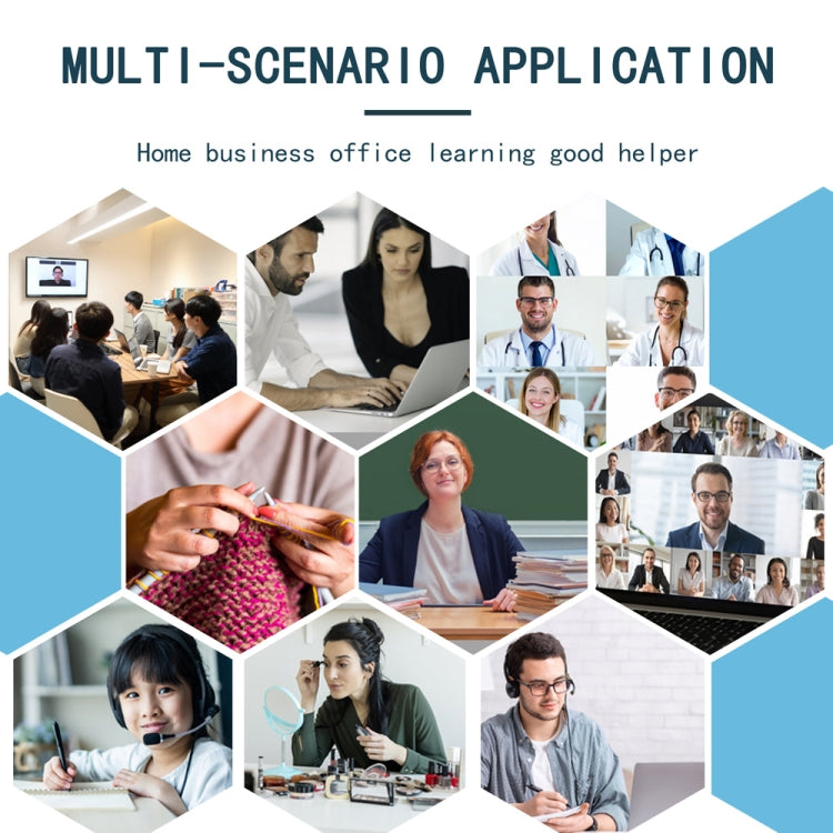 B1 400W像素2K分辨率高清1080P 360度旋轉攝像頭 帶麥克風&三角架